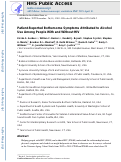 Cover page: Patient-Reported Bothersome Symptoms Attributed to Alcohol Use Among People With and Without HIV.