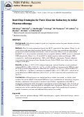 Cover page: Next-step strategies for panic disorder refractory to initial pharmacotherapy: a 3-phase randomized clinical trial.