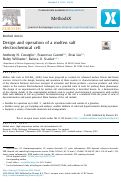 Cover page: Design and operation of a molten salt electrochemical cell