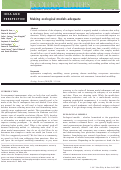 Cover page: Making ecological models adequate