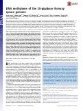 Cover page: DNA methylome of the 20-gigabase Norway spruce genome