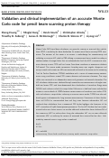 Cover page: Validation and clinical implementation of an accurate Monte Carlo code for pencil beam scanning proton therapy