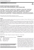 Cover page: Grade V renal trauma management: results from the multi-institutional genito-urinary trauma study.