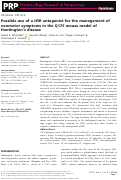 Cover page: Possible use of a H3R antagonist for the management of nonmotor symptoms in the Q175 mouse model of Huntington's disease.