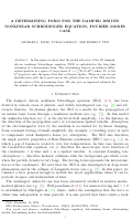 Cover page: A determining form for the damped driven nonlinear Schrödinger equation—Fourier modes case