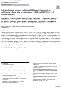 Cover page: Early biochemical outcomes following PSMA guided approach for bIoCHEmical relapse after prostatectomy-PSICHE trial (NCT05022914): preliminary results