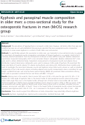 Cover page: Kyphosis and paraspinal muscle composition in older men: a cross-sectional study for the osteoporotic fractures in men (MrOS) research group