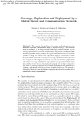 Cover page: Coverage, Exploration and Deployment by a Mobile Robot and Communication Network