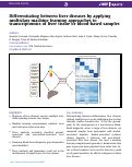 Cover page: Differentiating between liver diseases by applying multiclass machine learning approaches to transcriptomics of liver tissue or blood-based samples