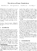 Cover page: Wavelet Representation of Contour Sets