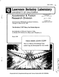 Cover page: THE BERKELEY 2 MV HEAVY ION FUSION INJECTOR