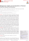 Cover page: Metagenomic Insights into the Degradation of Resistant Starch by Human Gut Microbiota