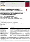 Cover page: Diagnostic accuracy and discrimination of ischemia by fractional flow reserve CT using a clinical use rule: Results from the Determination of Fractional Flow Reserve by Anatomic Computed Tomographic Angiography study