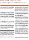 Cover page: Robust Diversity in Cognitive Science