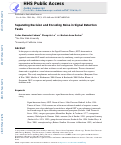 Cover page: Separating Decision and Encoding Noise in Signal Detection Tasks