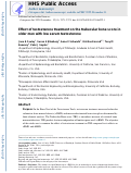 Cover page: Effect of testosterone treatment on the trabecular bone score in older men with low serum testosterone.