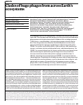 Cover page: Clades of huge phages from across Earth’s ecosystems