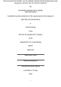 Cover page: Risk assessment of metritis cure for antibiotic-treated and not-treated dairy cows: designing a decision tree for selective treatment