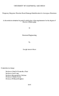 Cover page: Frequency Response Function Based Damage Identification for Aerospace Structures