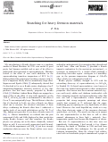 Cover page: Searching for heavy fermion materials