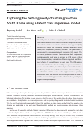 Cover page: Capturing the heterogeneity of urban growth in South Korea using a latent class regression model