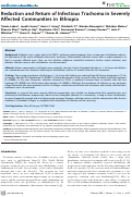 Cover page: Reduction and return of infectious trachoma in severely affected communities in Ethiopia.