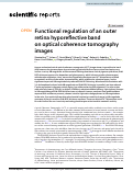 Cover page: Functional regulation of an outer retina hyporeflective band on optical coherence tomography images