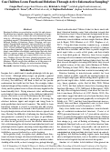 Cover page: Can Children Learn Functional Relations Through Active Information Sampling?