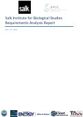 Cover page of Salk Institute for Biological Studies Requirements Analysis Report