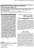 Cover page: Kousseff syndrome caused by deletion of chromosome 22q11‐13