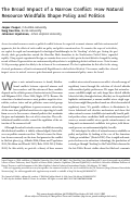 Cover page: The Broad Impact of a Narrow Conflict: How Natural Resource Windfalls Shape Policy and Politics