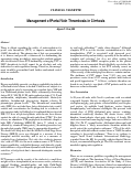 Cover page: Management of Portal Vein Thrombosis in Cirrhosis