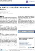 Cover page: A novel mechanism of HIV transcytosis and infection
