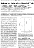 Cover page: Radiocarbon dating of the Shroud of Turin