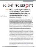 Cover page: RNA Sequencing Reveals Novel Transcripts from Sympathetic Stellate Ganglia During Cardiac Sympathetic Hyperactivity