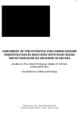 Cover page: Assessment of the Potential for Carbon Dioxide Sequestration by Reactions with Mafic Rocks and by Enhanced Oil Recovery in Nevada