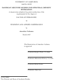 Cover page: Bayesian mixture models for spectral density estimation