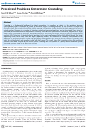 Cover page: Perceived Positions Determine Crowding