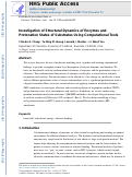 Cover page: Investigation of Structural Dynamics of Enzymes and Protonation States of Substrates Using Computational Tools