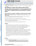 Cover page: Oral treatment of rodents with soluble epoxide hydrolase inhibitor 1-(1-propanoylpiperidin-4-yl)-3-[4-(trifluoromethoxy)phenyl]urea (TPPU): Resulting drug levels and modulation of oxylipin pattern