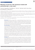 Cover page: Medullary carcinoma of the duodenum treated with pembrolizumab: a case report