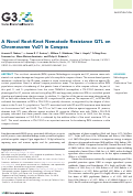 Cover page: A Novel Root-Knot Nematode Resistance QTL on Chromosome Vu01 in Cowpea