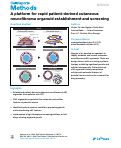 Cover page: A platform for rapid patient-derived cutaneous neurofibroma organoid establishment and screening.