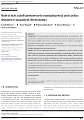 Cover page: Role of skin autofluorescence in managing renal and cardiac diseases in outpatient dermatology