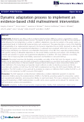 Cover page: The organizational social context of mental health services and clinician attitudes toward evidence-based practice: a United States national study