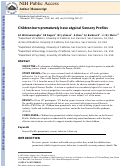 Cover page: Children born prematurely have atypical Sensory Profiles