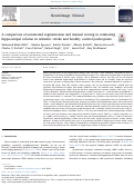 Cover page: A comparison of automated segmentation and manual tracing in estimating hippocampal volume in ischemic stroke and healthy control participants