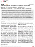 Cover page: Adaptively driven X-ray diffraction guided by machine learning for autonomous phase identification