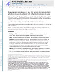 Cover page: Meta‐analysis: prevalence of, and risk factors for, non‐alcoholic fatty liver disease in patients with inflammatory bowel disease