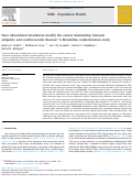 Cover page: Does educational attainment modify the causal relationship between adiposity and cardiovascular disease? A Mendelian randomization study.